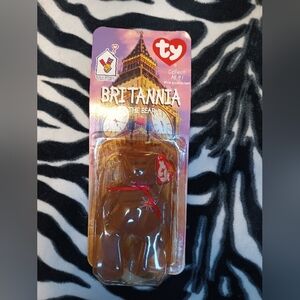 1999 McDonald's Ty Britain Britannia The Bear